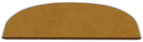 Világosbarna lépcsőszőnyeg szett 16 db-os 20x65 cm Plain Color – Vitaus