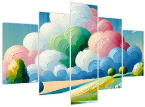 Kép - Tájkép felhővel (150x105 cm)