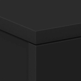 fekete forgácslap éjjeliszekrény 38 x 35 x 56 cm