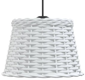 fehér fonott mennyezeti lámpaernyő Ø25 x 17 cm