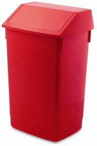 Piros műanyag szelektív szemetes 60 l – Addis