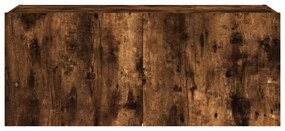 vidaXL füstös tölgy színű fali TV-szekrény LED-ekkel 100 x 35 x 41 cm