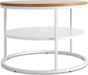 Asztal tölgy/fehér színben BEST