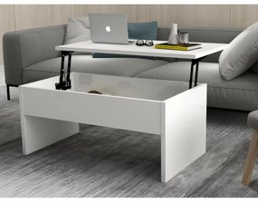Asir Összecsulható kávésasztal AKILLI 44,8x90 cm fehér AS0711