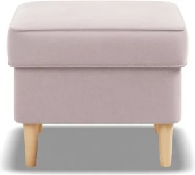 Uszak lábtartó, bársony, rózsaszín