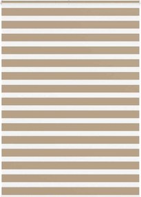 vidaXL zebrafüggönnyel homokbarna szövetszélesség 155,9 cm poliészter
