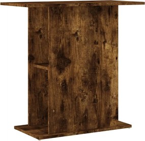 vidaXL füstös tölgy szerelt fa akváriumtartó állvány 75x36x72,5 cm