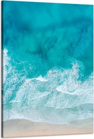 Vászonkép Tengerpart Őrült Víz Hullámok 60x90 cm Ideális ajándék