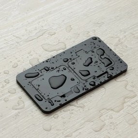 Solight 5B323B - Kültéri beépített padló dupla aljzat IP55 fekete négyszögletes