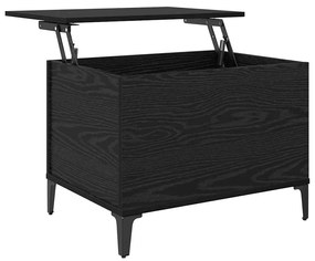 vidaXL Dohányzóasztal Fekete tölgy 60 x 44,5 x 45 cm Faanyag