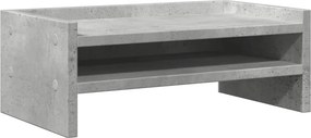 vidaXL betonszürke szerelt fa monitorállvány 42 x 24 x 16 cm