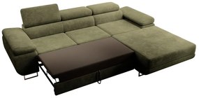 Sarokkanapé Grande (J) (oliva + króm). 1100528