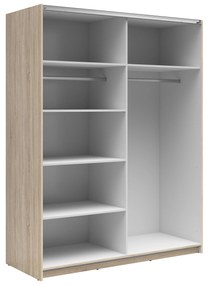 Ruhásszekrény tolóajtókkal Tetrix 32 (szonoma tölgy) (tükörrel). 1098545