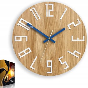 Fa Falióra Slim Sötétkék Egyedi