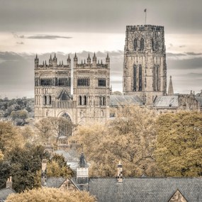 Poszter 30x30cm Kilátás a Durham-i székesegyházra és iskolára, Assaf Frank
