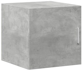 betonszürke szerelt fa vékony tárolószekrény 40 x 42,5 x 225 cm