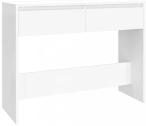 fehér szerelt fa tálalóasztal 100 x 35 x 76,5 cm