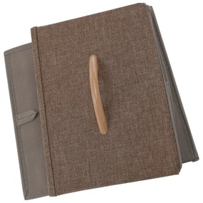 HAZEL TYP 1 szekrény szövet fiókokkal, barna, L