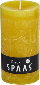 Oszlopos gyertya SPAAS RUSTIK 13 cm sárga