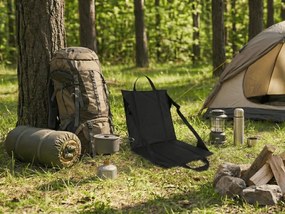 Hordozható összecsukható szék VENTO 38 cm, fekete