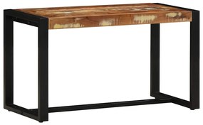 tömör újrahasznosított fa többszínű pad 80x35x45 cm