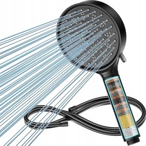 Modern fekete zuhanyfej fürdőszobai használatra