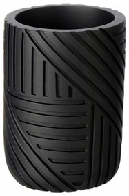 Erga Nairobi, álló kefepohár 3D mintával, fekete matt, ERG-SEP-10KUBNAIROBLA