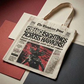 Stranger Things Hawkins shopping bag, bevásárlótáska 40 cm