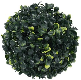 2 db zöld mesterséges boxwood gömbök LED fényekkel 22 cm