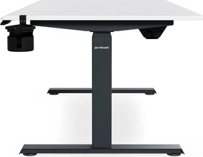 Elektromos íróasztal magasságállítással ergonomikus antracit-fehér, 1600x800 mm: ARIA