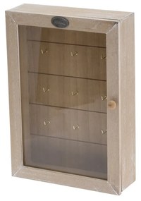 Living kulcstartó szekrény, barna, 27 x 19 x 6 cm