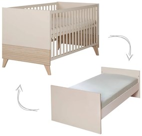 Bézs babaágy állítható magassággal 70x140 cm Sidney – Roba