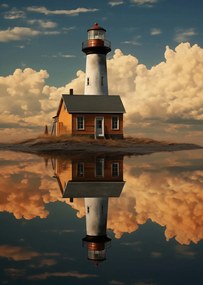 Poszter 67,5x95cm Tengeri tükröződés