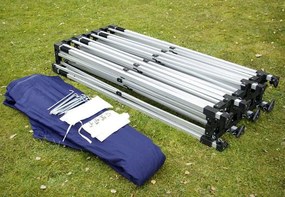 Összecsukható kerti sátor PROFI 3 x 9 m  kék