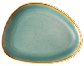 Lunasol - Triangle Sand tányér türkizkék 20,5 x 15,9 cm – Gaya (451965)