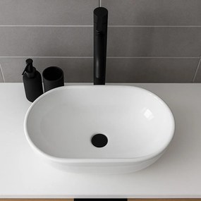 Erga Della, pultra szerelhető mosdó 475x340x140 mm, fényes fehér, ERG-V03-DELLA48-WH