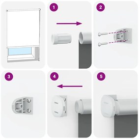 redőny Blackout 60x130 cm Szövetszélesség 55,7 cm Poliészter