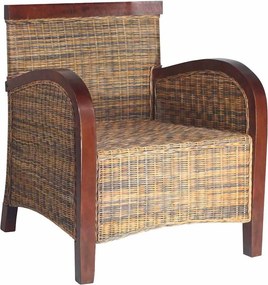 vidaXL kézzel font rattan karosszék