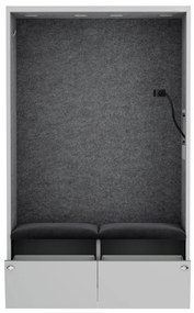 Sally 1150mm korpus Szary - siedzisko Ciemnoszary