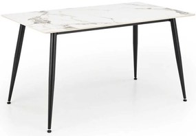 Webster étkezőasztal 140 cm, márvány / fekete