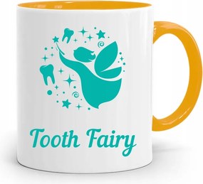 Sárga Fogorvos Ajándék Bögre Tooth Fairy fényképes nyomtatással