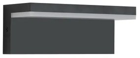 Brilagi - TESSI LED/10W/230V fekete kültéri fali lámpatest IP54