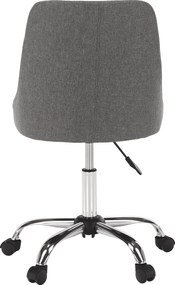 Irodai szék, szürke/króm, EDIZ