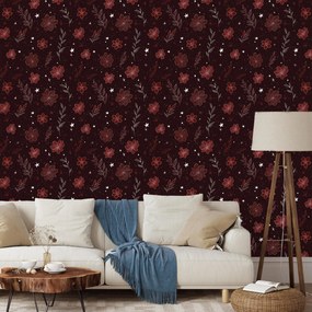 Fotótapéta - Bordó minta (147x102 cm)