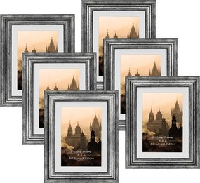 Barokk képkeret 10x15 cm pezsgőszínű 2 db