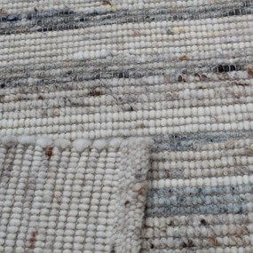 Vastag gyapjú szőnyeg Rustic 130x186 kézi és gépi szövésű gyapjú szőnyeg