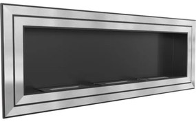 Kratki JULIET/1800/TUV - Beépíthető BIO kandalló JULIET 65x180 cm 3x2,5kW króm