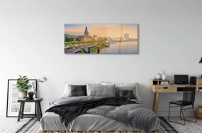 Üvegképek Németország Sunrise River 100x50 cm