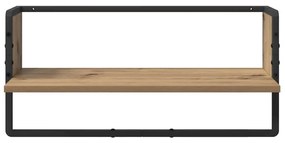 vidaXL Fali polc készlet 4 pcs Artisan tölgy 65 x 25 x 30 cm Faanyag