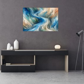 Kép - Absztrakt áramlat (90x60 cm)